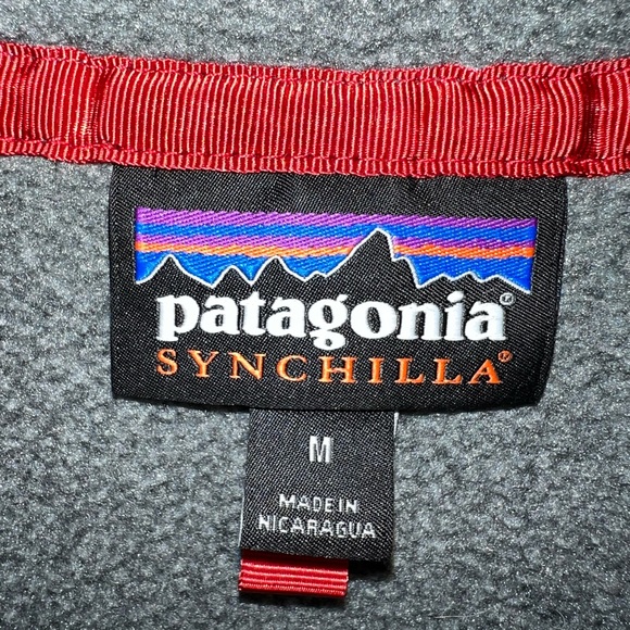 🏔PATAGONIA SYNCHILLA GRAY TEAL WOMENS FLEECE BUTTON SNAP PULLOVER WINTER… - Picture 4 of 7
